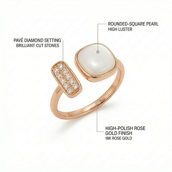 Luminous Duo with Mother of Pearl & CZ