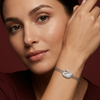 Silver Swan Bracelet with Sparkling Zirconia