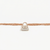 Dual-Tone Rose Gold & Silver Bag Charm Bracelet