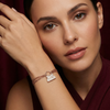 Dual-Tone Rose Gold & Silver Bag Charm Bracelet