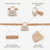 Dual-Tone Rose Gold & Silver Bag Charm Bracelet