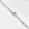 Silver LOVE Charm Adjustable Bracelet with Key Design