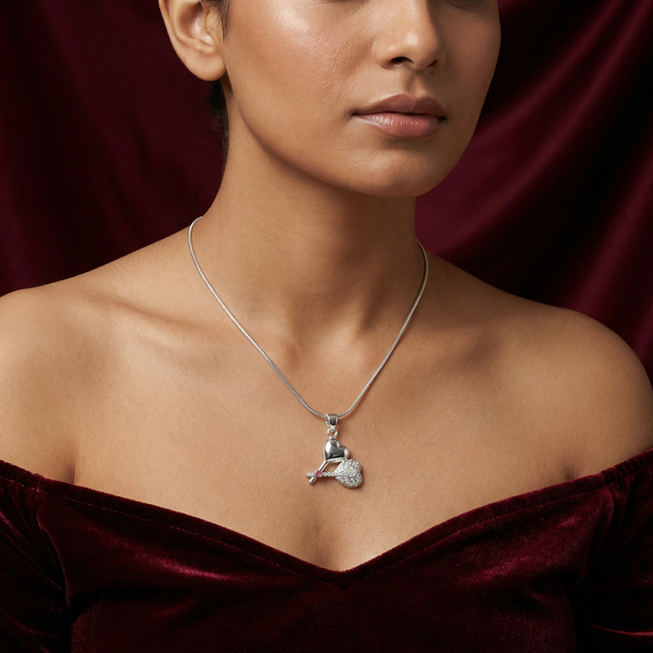 Twin Hearts Necklace – 925 Sterling Silver Love-Inspired Pendant