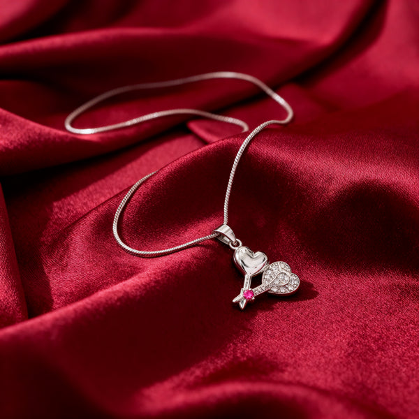 Twin Hearts Necklace – 925 Sterling Silver Love-Inspired Pendant