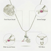 Twin Hearts Necklace – 925 Sterling Silver Love-Inspired Pendant