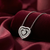 Radiant Double Heart Necklace – 925 Sterling Silver Charm with Flexible Big Heart Design