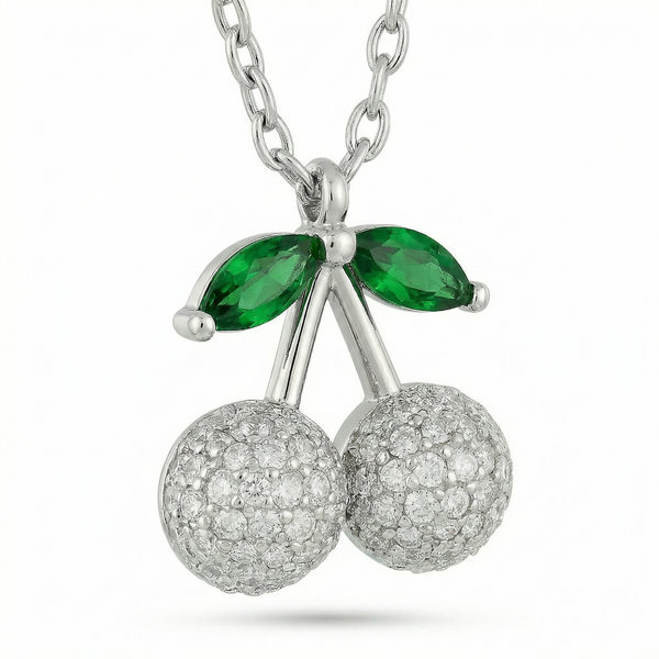 Cherry Spark Necklace | 925 Sterling Silver
