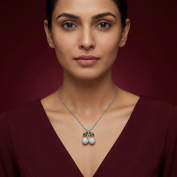 Cherry Spark Necklace | 925 Sterling Silver