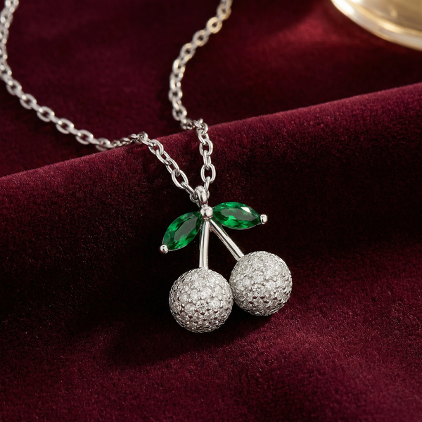 Cherry Spark Necklace | 925 Sterling Silver