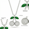 Cherry Spark Necklace | 925 Sterling Silver