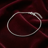 Classic Plain Silver Anklet – 925 Sterling Simplicity