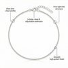Classic Plain Silver Anklet – 925 Sterling Simplicity